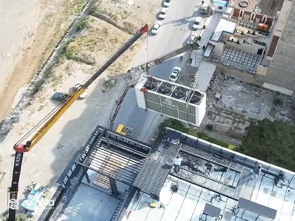 چیلر اسکرال با کویل عمودی