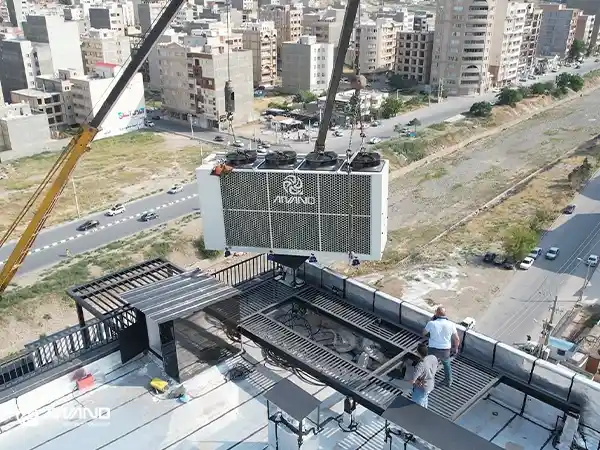 چیلر اسکرال با کویل عمودی