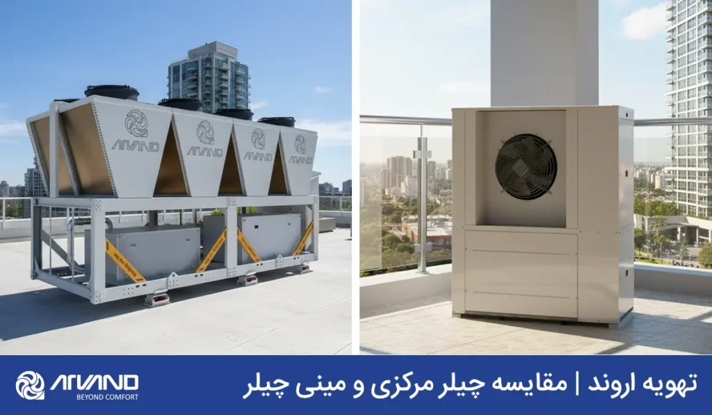 مقایسه چیلر مرکزی و مینی چیلر