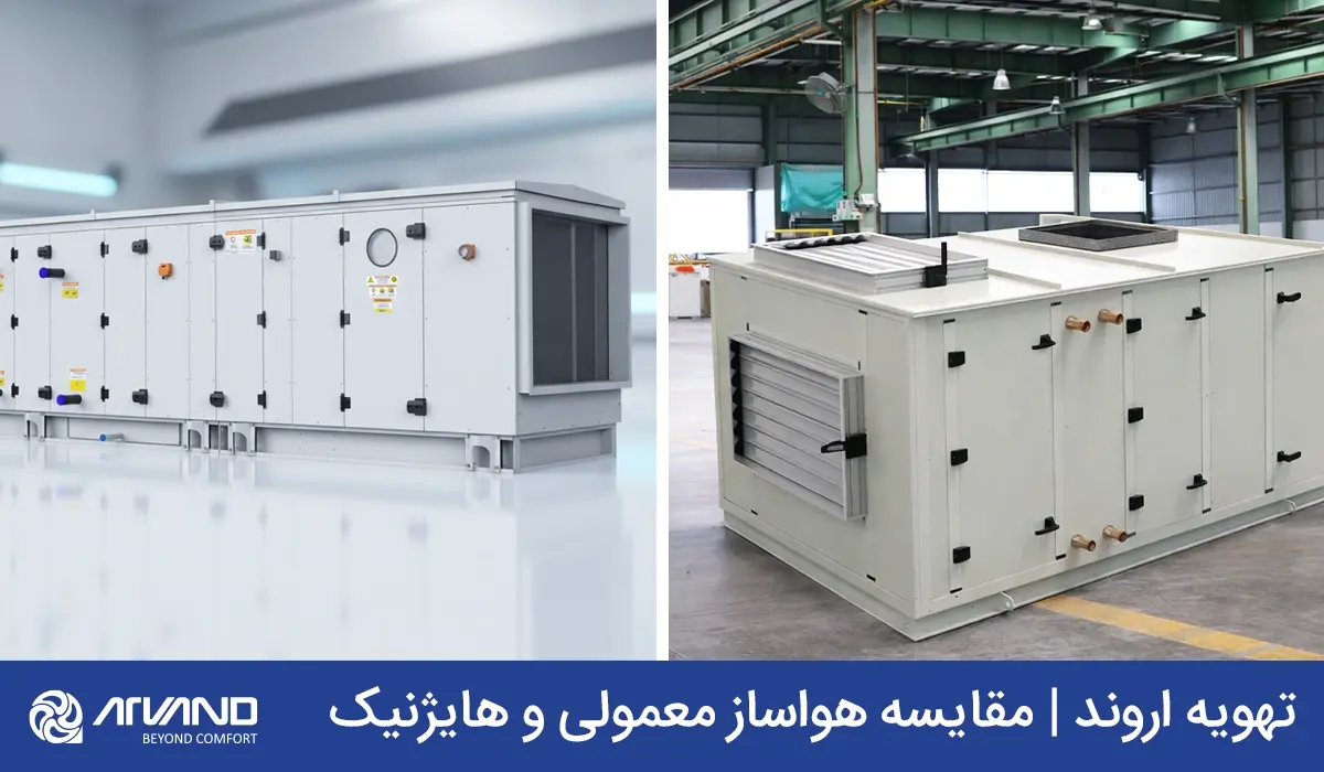 تفاوت هواساز معمولی و هایژنیک